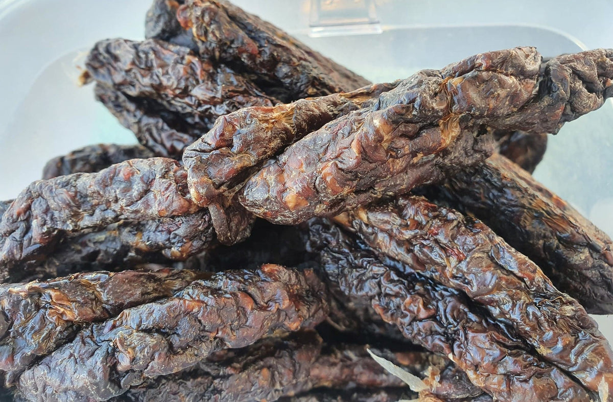 Goat Sausages Chew it over with canine candy